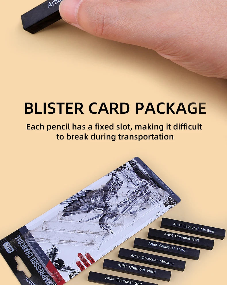 CowLost | graphite-sketch-wood-carbon-strip-set-art-student-painting-charcoal-pencil |13