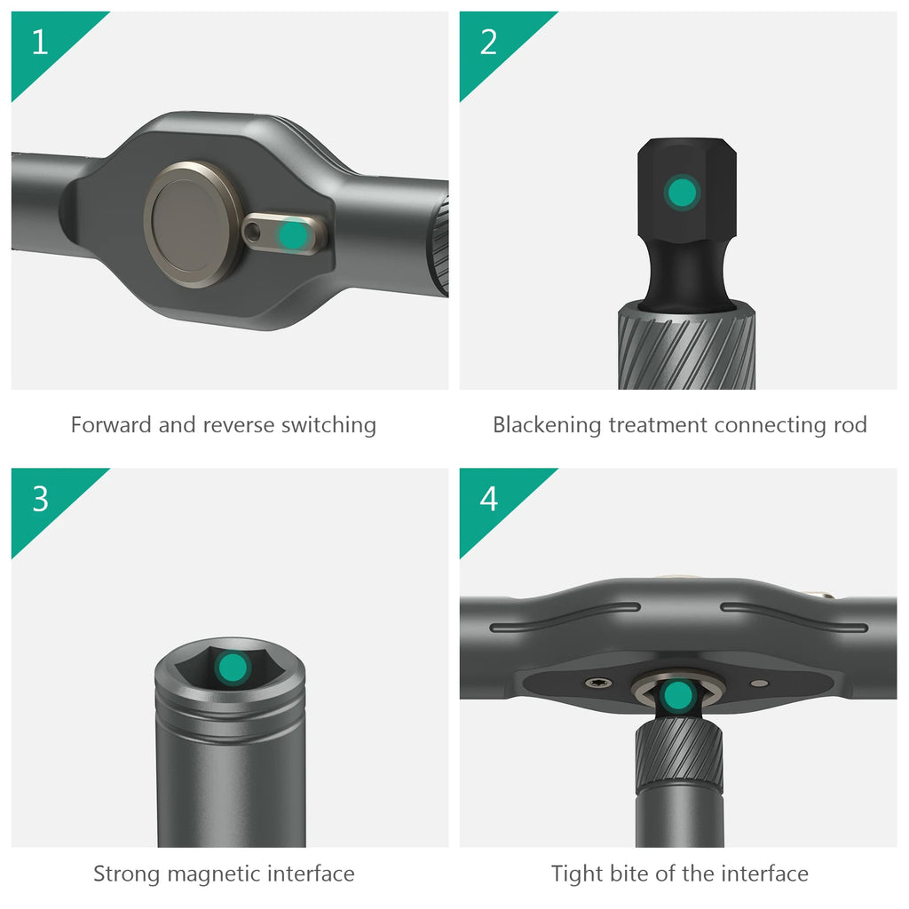 ORIA 42-in-1 Magnetic Ratchet Screwdriver Set with Detachable Handle for Computer Repair