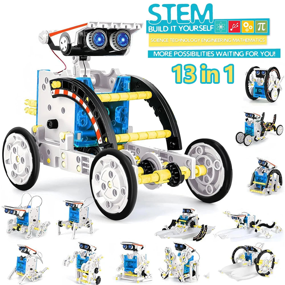 13-in-1 Solar Robot Kit DIY STEM Science Toys for Kids Gifts