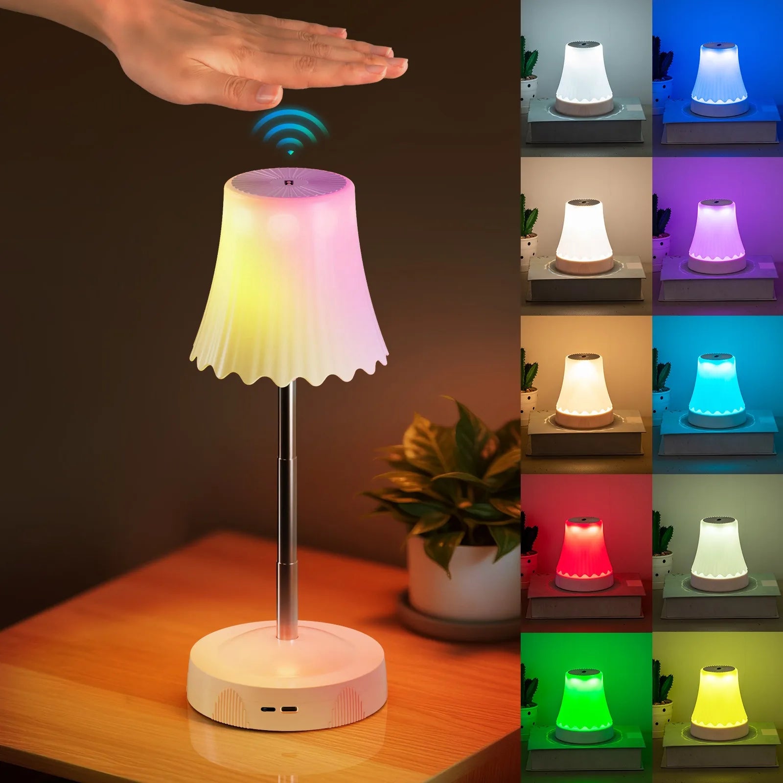 CowLost | product_id-ggbingo-rechargeable-rgb-led-night-lamp-with-hand-gesture-sensor-2600mah-usb-charging |1