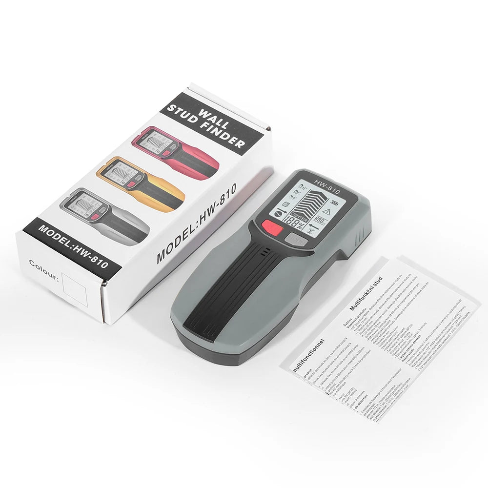 Handheld 6-in-1 Metal Detector Wall Stud Finder Digital Scanner with LCD Display
