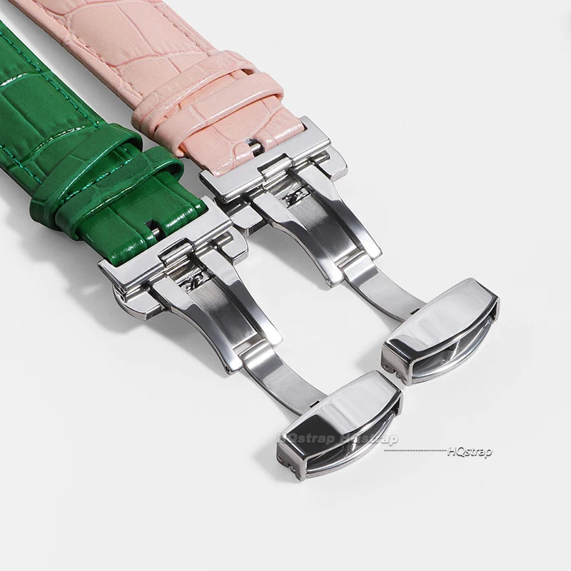 CowLost | product_id-genuine-calfskin-leather-watchband-14-24mm-folding-buckle-unisex-strap-for-business-watches |5
