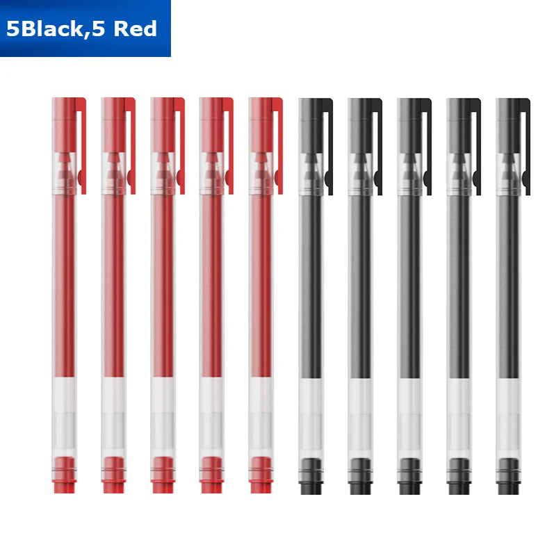 CowLost | product_id-beifa-5-10pcs-0-5mm-gel-pens-black-blue-red-ink-refills-large-capacity-water-based-office-school-pens |14