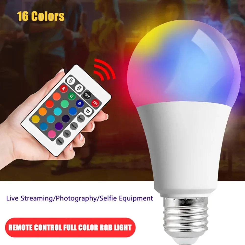 CowLost | product_id-dimmable-rgbw-e27-led-bulb-220v-16-colors-with-remote-control |4