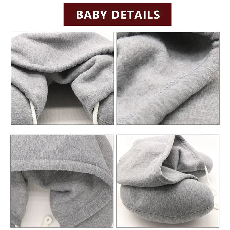 CowLost | travel-pillows-product_id-portable-u-shape-neck-pillow-with-hood-for-travel-and-privacy-protection |4