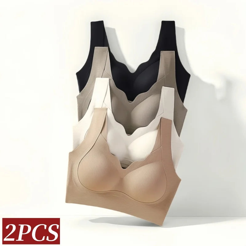 CowLost | product_id-2pcs-wireless-seamless-padded-bralettes-for-women-breathable-fitness-lingerie |2