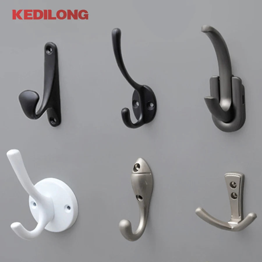 CowLost | modern-minimalist-zinc-alloy-black-clothes-hook-furniture |2