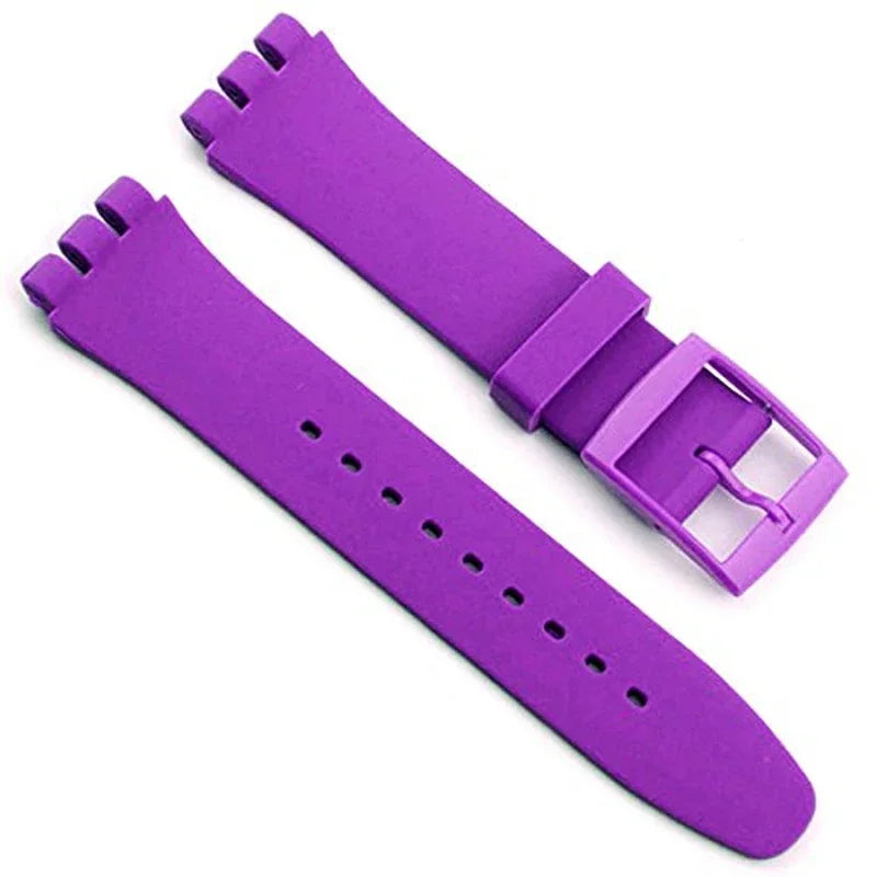 CowLost | product_id-waterproof-silicone-replacement-watch-strap-with-metal-pin-buckle-for-swatch-16-17-19-20mm-unisex |23