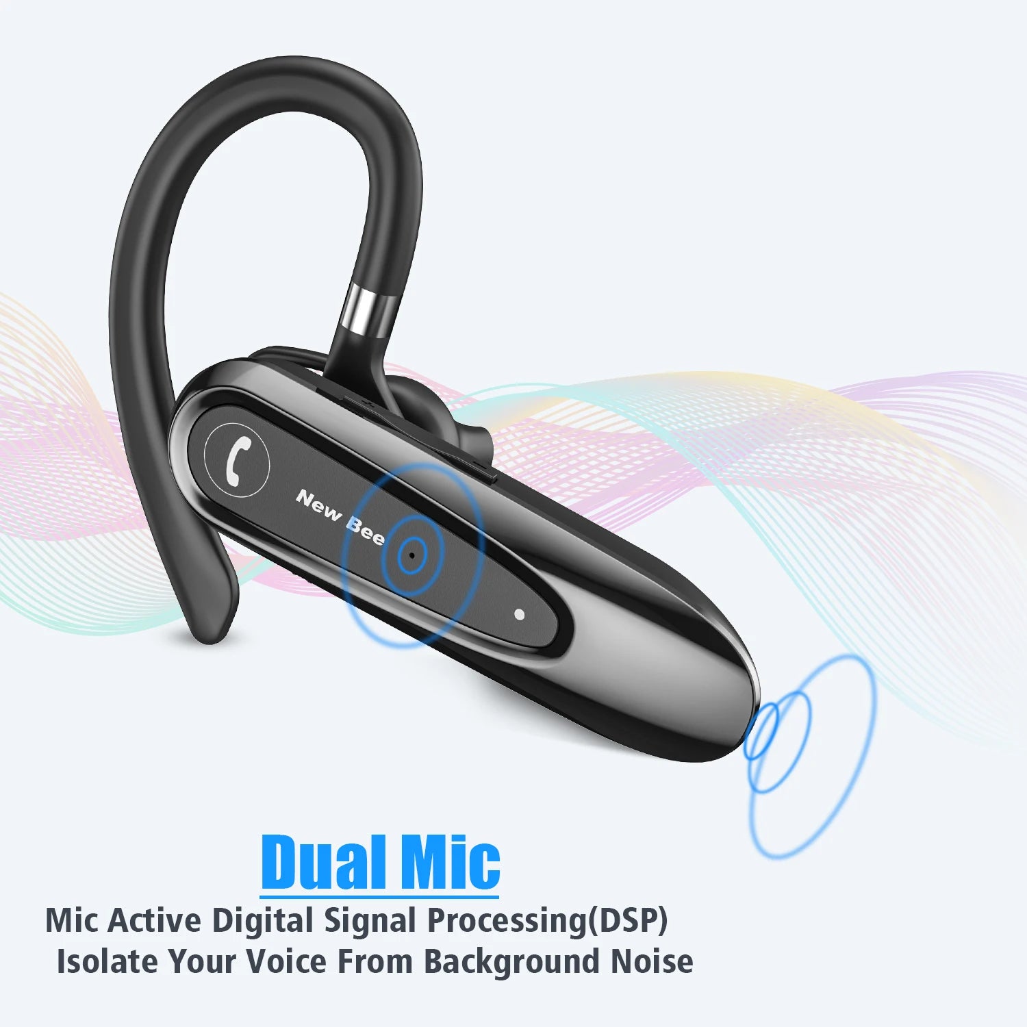 CowLost | mobile-phone-cases-new-bee-b45-bluetooth-wireless-earphones-with-dual-mic-and-noise-reduction |4