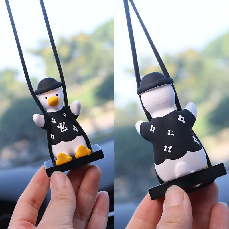 CowLost | product_id-gypsum-bowknot-duck-pendant-car-rearview-mirror-swing-gift |24