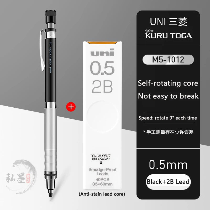 CowLost | product_id-uni-kuru-toga-m5-1017-1012-0-5mm-automatic-rotating-mechanical-pencil-with-metal-grip-genuine-japan |10