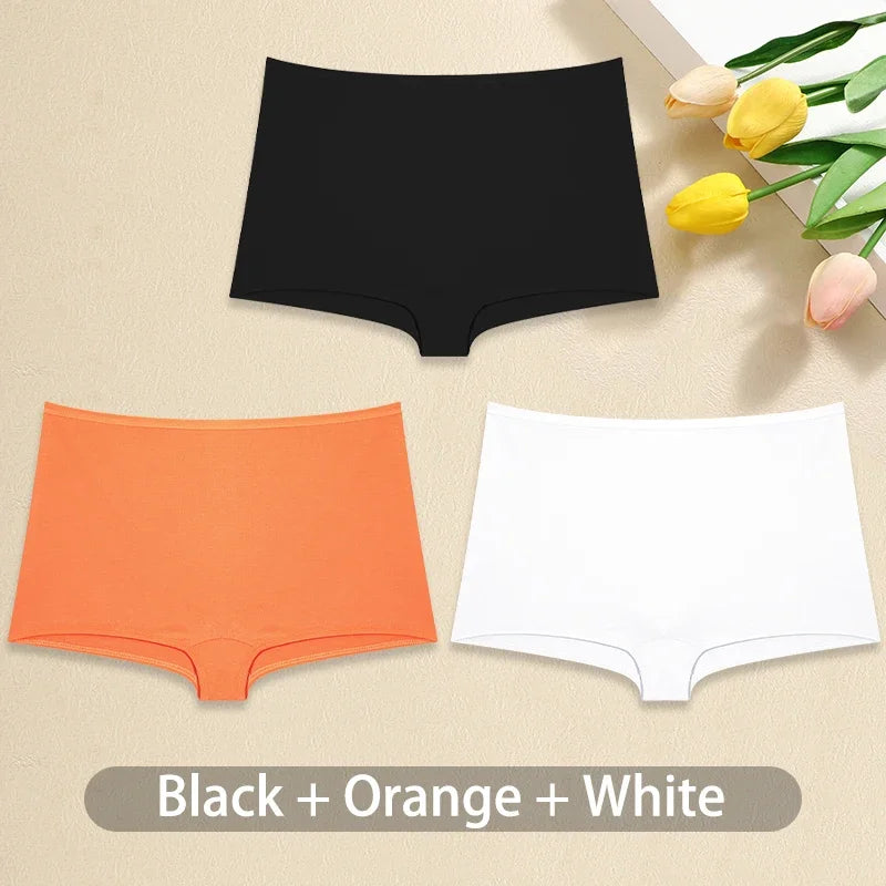 CowLost | activewear-pants-3pcs-women-cotton-low-rise-boyshort-panties-set-sexy-seamless |16