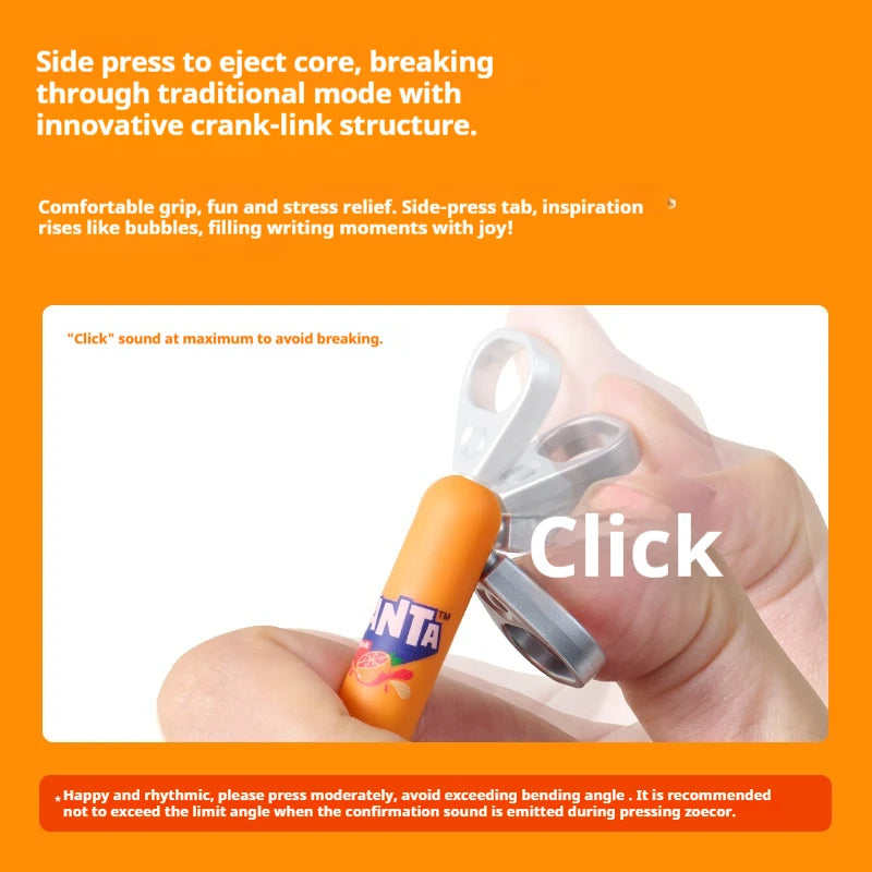 CowLost | product_id-kaco-fanta-collab-sprint-pop-up-0-5mm-black-gel-pen-side-knock-smooth-writing-stationery |4