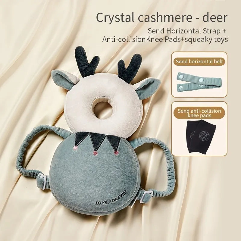 CowLost | aibedila-newborn-head-back-protector-baby-protect-pillow-learn-walk-headgear |24