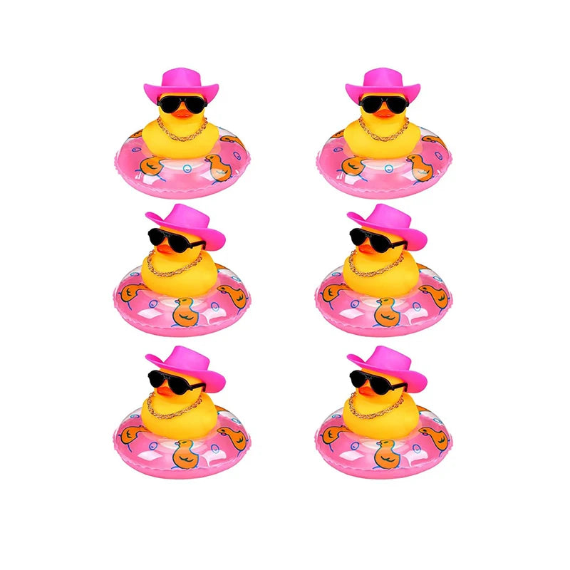CowLost | product_id-6-pack-cowboy-rubber-ducks-with-hat-and-scarf-mini-party-favor-toys-for-shower-and-birthday |9