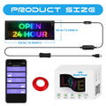 Double Layer RGB Flexible LED Display Panel with App Programmable Sign for Car, Shop, Hotel, Advertising
