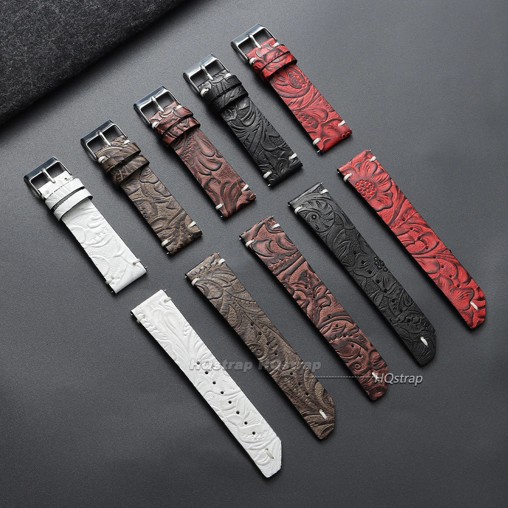 CowLost | bracelets-product_id-vintage-calfskin-leather-watch-strap-20mm-22mm-printed-pattern-for-seiko-universal-watches |10