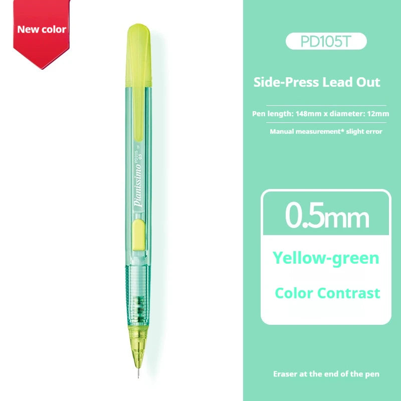 CowLost | product_id-pentel-pd105t-0-5mm-mechanical-pencil-break-resistant-lead-color-blocked-transparent-side-smooth-writing |18