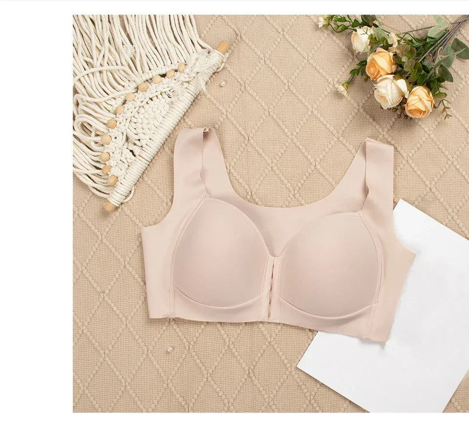 CowLost | product_id-fallsweet-seamless-wire-free-front-closure-push-up-bra-for-women-large-size |12