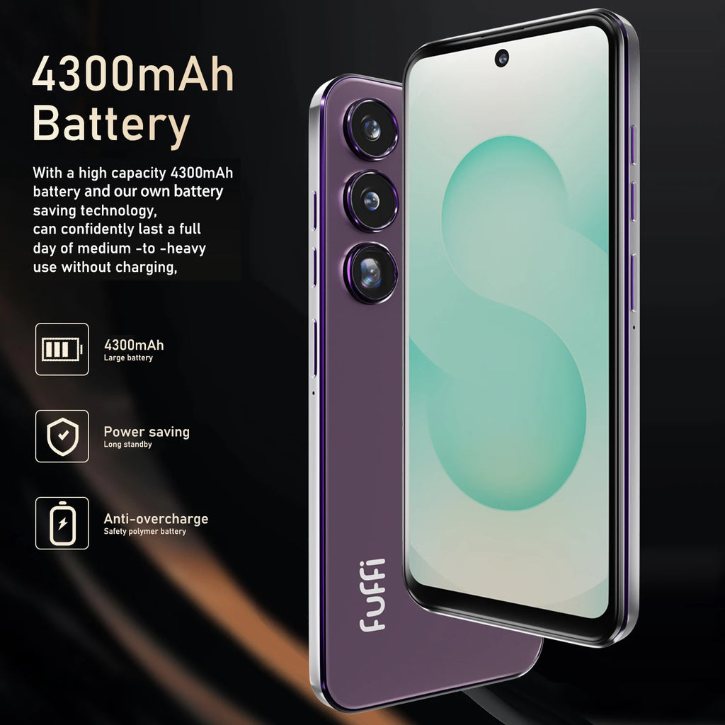 CowLost | fuffi-s24-pro-smartphone-android-4300mah-12gb-ram-512g-rom-6-56-inch-phone-720x1612hd-24mp-48mp-4g-network-mobile-phone |5