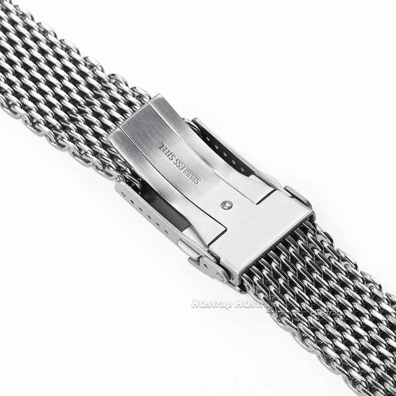 CowLost | product_id-stainless-steel-shark-mesh-watchband-for-seiko-18-22mm-adjustable-diving-buckle |15