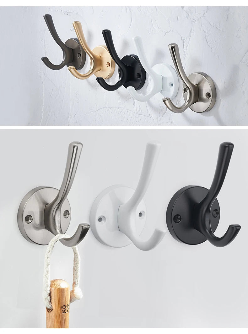 CowLost | modern-minimalist-zinc-alloy-black-clothes-hook-furniture |12