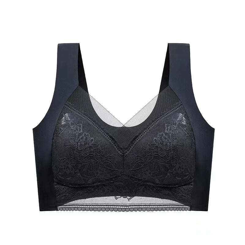 CowLost | product_id-seamless-wire-free-lace-bra-with-thin-molded-cups-comfortable-fit-small-to-large-sizes |17