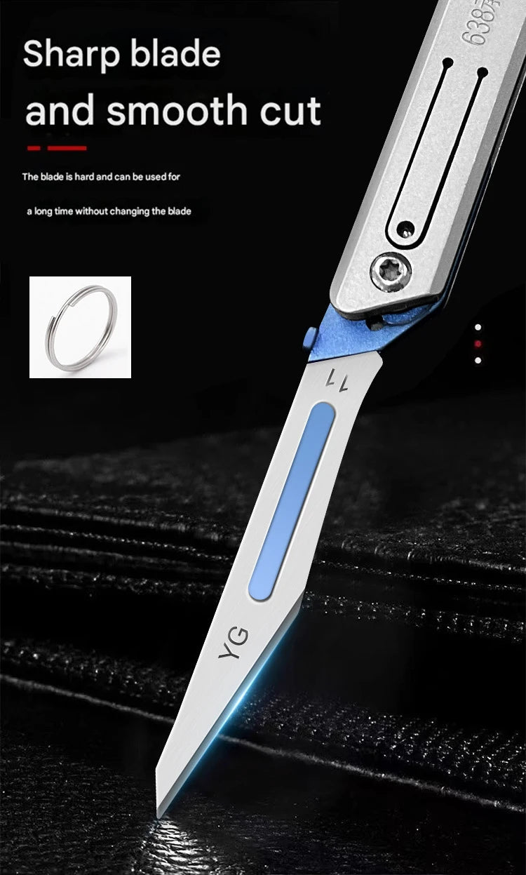 CowLost | tools-yesisok-stainless-steel-mini-folding-scalpel-bottle-opener-edc-tool |10