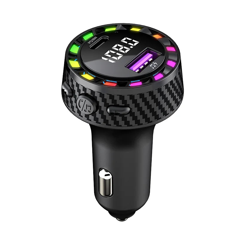 CowLost | usb-c-car-phone-charger-dual-pd-30w-2in1-with-voltage-display-bluetooth-5-3-super-fast-charge-adapter-for-iphone-samsung |21