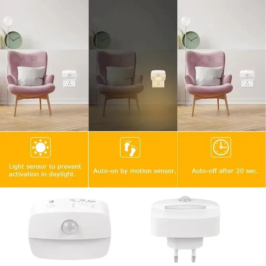 CowLost | product_id-led-motion-sensor-night-light-1-2-4pcs-us-eu-plug-110v-220v-wall-lamp-for-home-hallway-stair-bedroom-kitchen |3