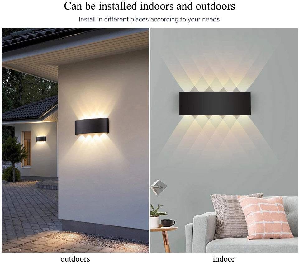 CowLost | product_id-led-wall-lamp-ip65-waterproof-up-down-light-indoor-outdoor-ac110-220v-plastic |8