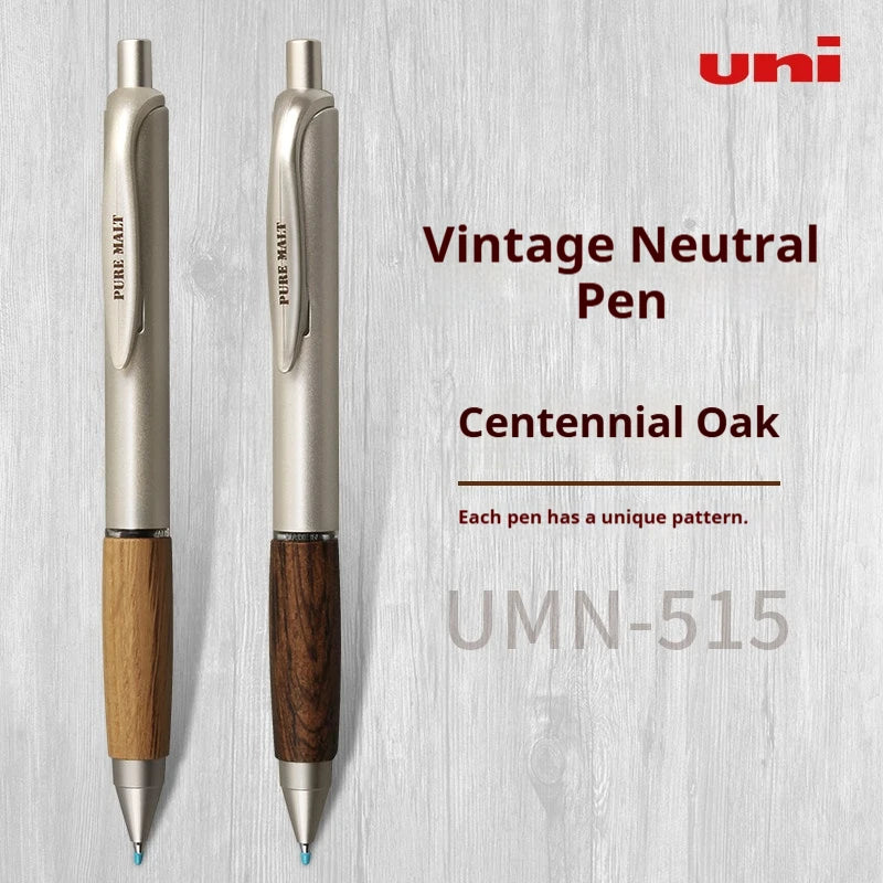 CowLost | poi-product_id-uni-mitsubishi-umn-515-0-5mm-gel-pen-with-oak-wood-barrel-for-office-study-exams |3