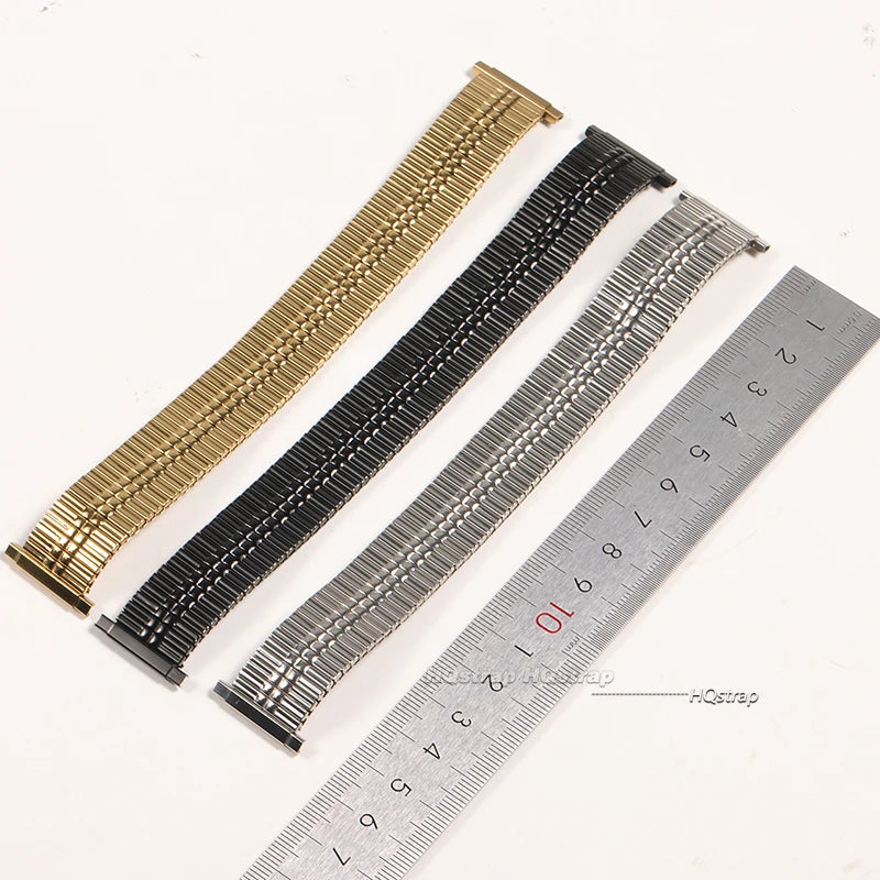 CowLost | bracelets-product_id-16-22mm-stainless-steel-elastic-expansion-watch-strap-silver-gold-black-unisex-bracelet |9