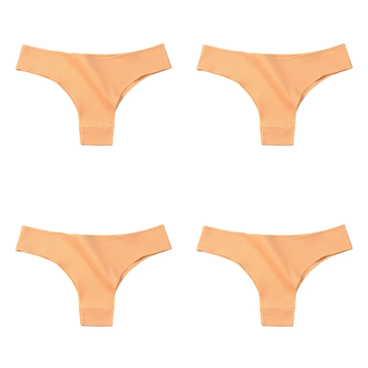 CowLost | product_id-4-pack-womens-cotton-breathable-low-waist-solid-briefs-m-xl |23