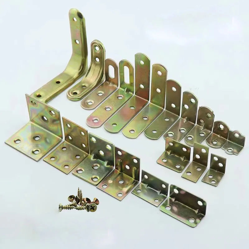 CowLost | right-angle-l-bracket-metal-corner-shelf-support-for-wood-shelves |1