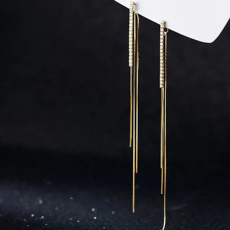 CowLost | vintage-long-tassel-geometric-square-drop-earrings-for-women |27