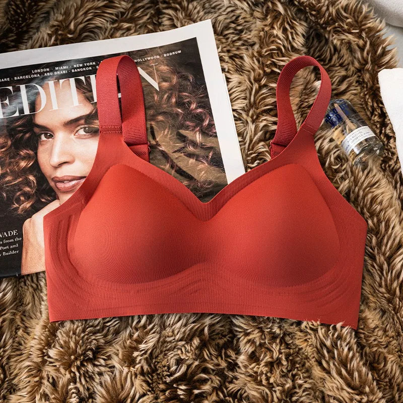 CowLost | product_id-plus-size-seamless-wire-free-push-up-bra-with-adjustable-straps-m-3xl |8