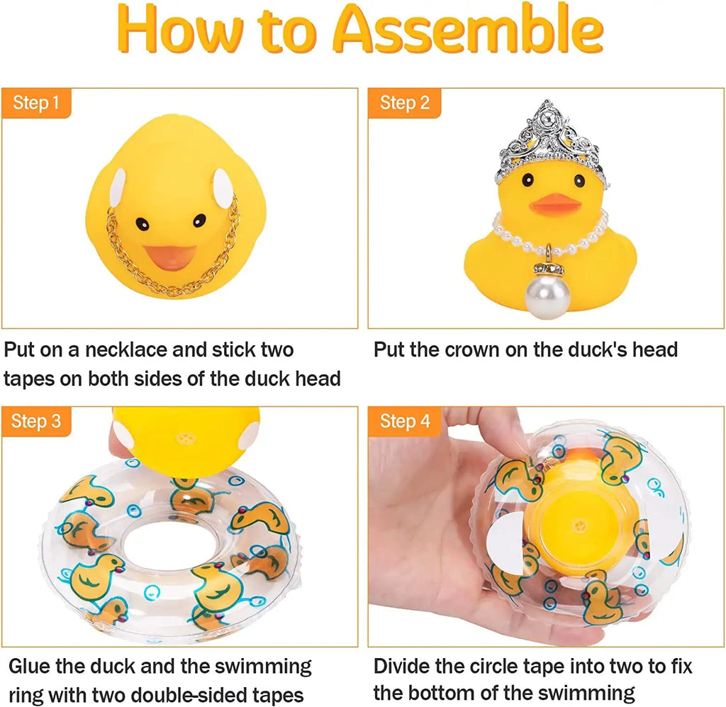 CowLost | product_id-car-rubber-duck-dashboard-ornament-with-pearl-necklace-and-crown-for-jeeps |4