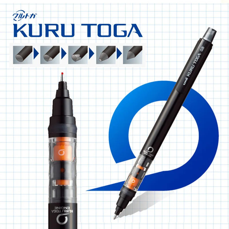CowLost | product_id-uni-kuru-toga-m5-452-0-5mm-mechanical-pencil-low-center-gravity-japan-stationery |1