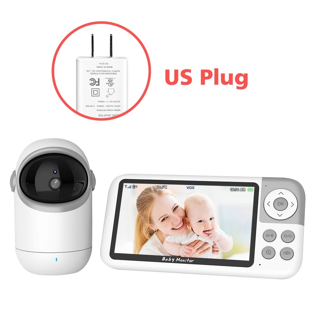 CowLost | vb806-video-baby-monitor-camera-720p-5inch-large-display-3x-zoom-pan-tilt-security-camera-300m-transmissian-distance-2-way-audio |18