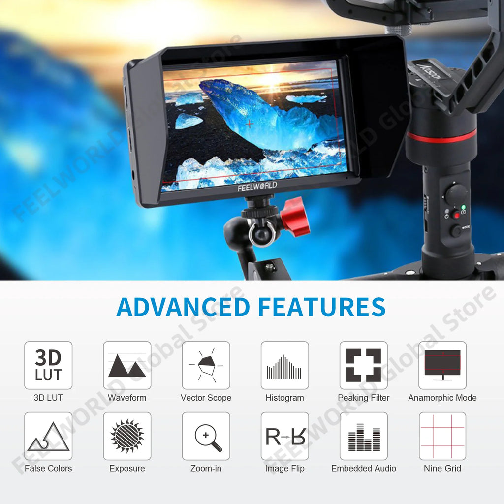 CowLost | 3d-printer-accessories-feelworld-s55-6-5-4k-portable-dslr-camera-field-monitor-hdmi-output |5