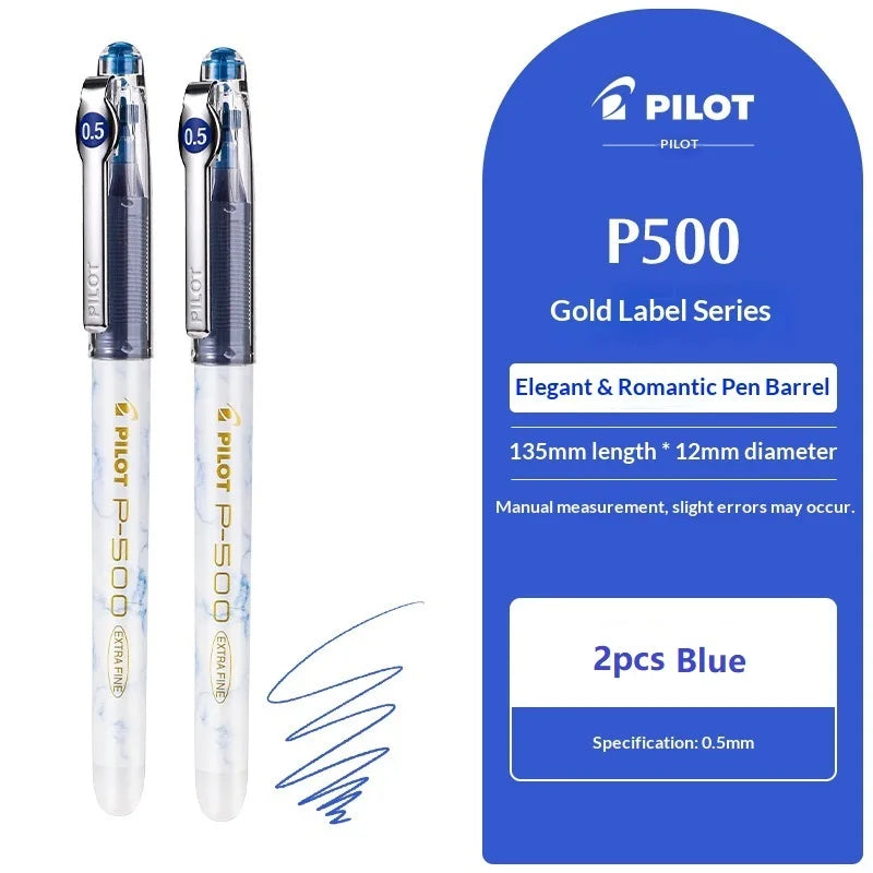 CowLost | product_id-pilot-p500-gold-series-0-5mm-gel-pen-6-colors-anti-smudge-marble-design-ideal-for-students-exams |37