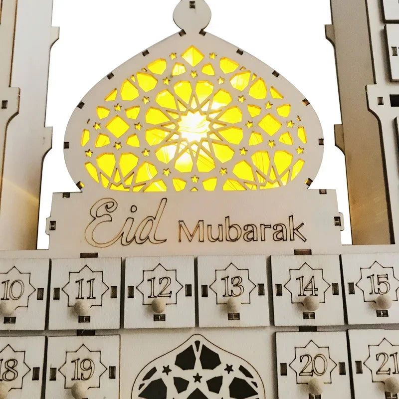 CowLost | ramadan-kareem-countdown-calendrier-wooden-eid-mubarak-ornament |9