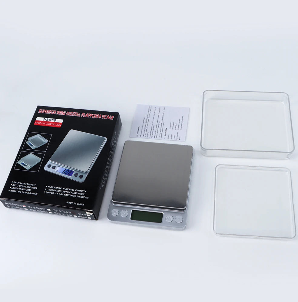 3kg/500g Digital Kitchen Scale 0.01g Precision Jewelry Food Weighing LCD Electronic