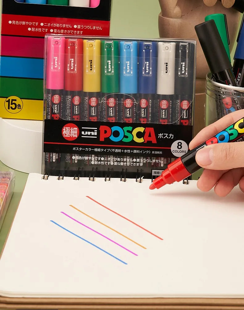 CowLost | product_id-uni-posca-marker-set-pc-1m-3m-5m-8k-17k-non-toxic-permanent-manga-paints-36-colors |9