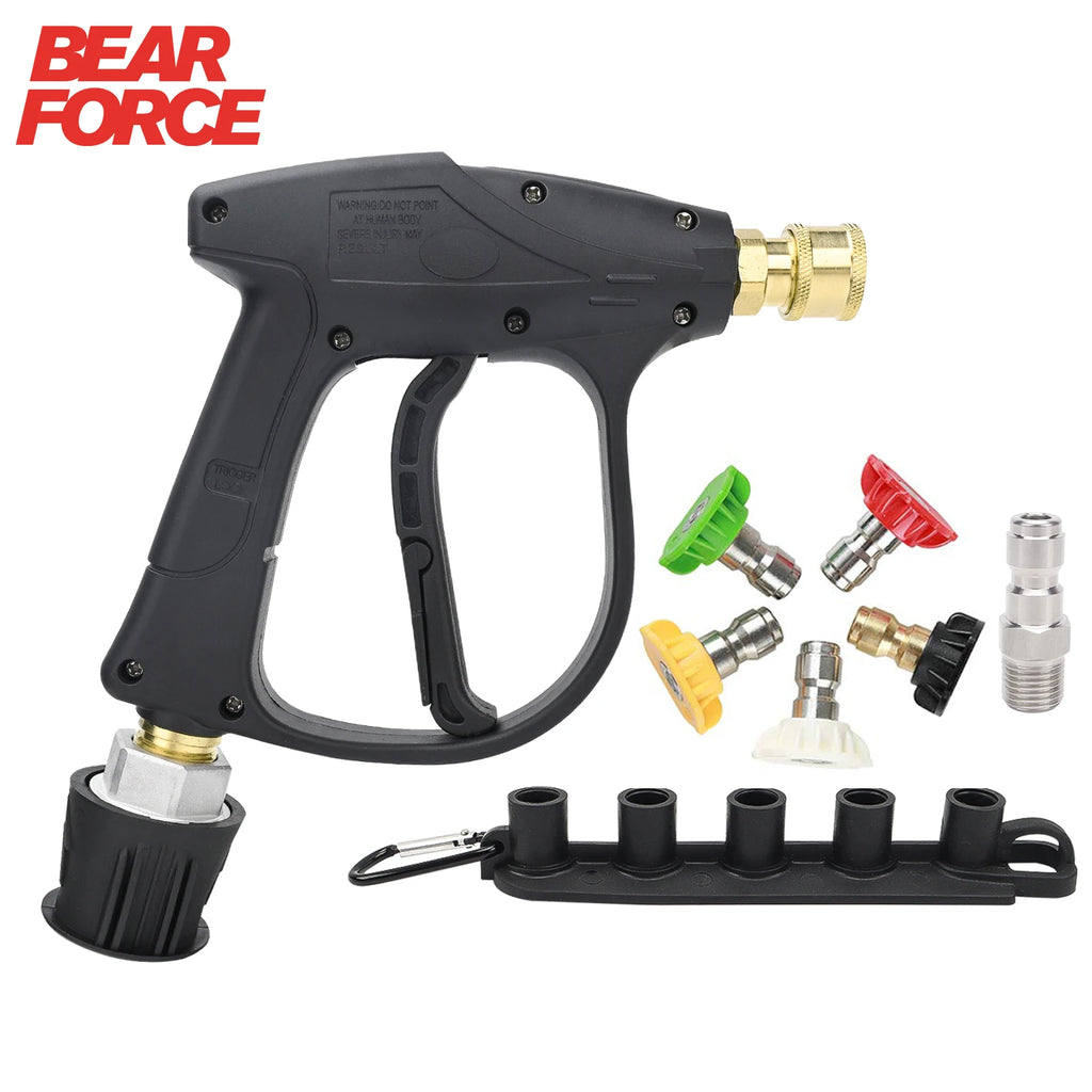 CowLost | pressure-washer-water-gun-with-car-cleaning-hose-connector-for-karcher-nilfisk-parkside-bosch |7