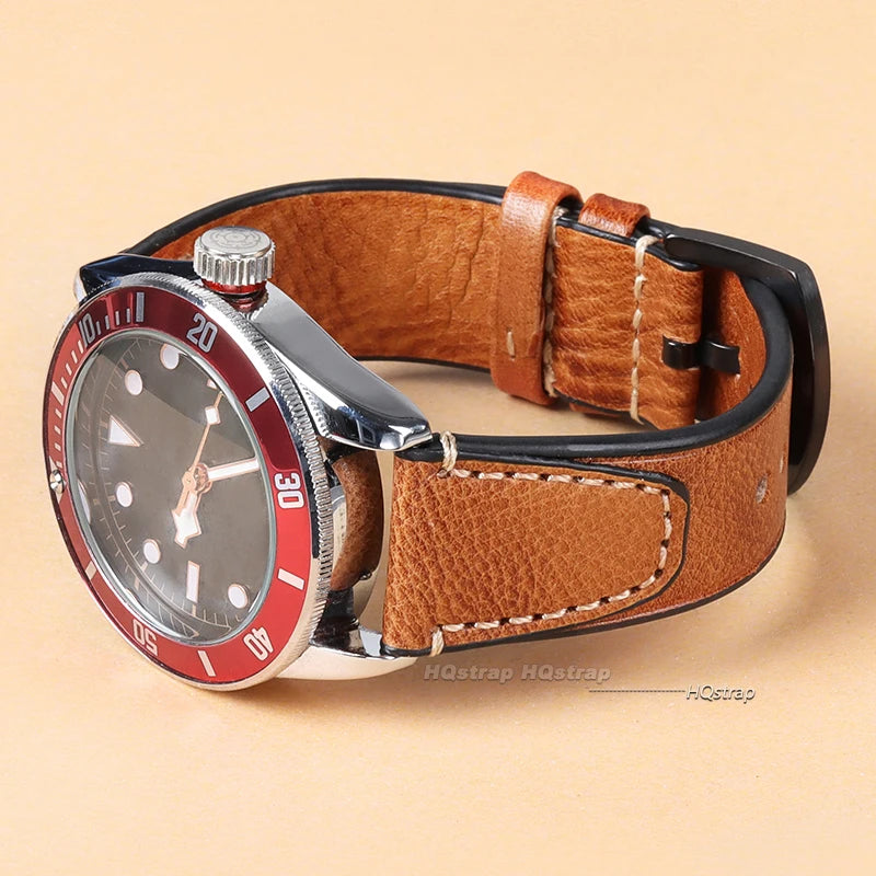 CowLost | product_id-18mm-22mm-retro-genuine-leather-watchband-with-stitching-for-tudor-seiko-rolex |4