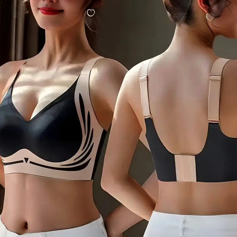 CowLost | push-up-seamless-bras-for-women-anti-sagging-non-wired-bra-anti-spill-side-support-sexy-lingerie-adjust-straps-underwear-m-4xl |5