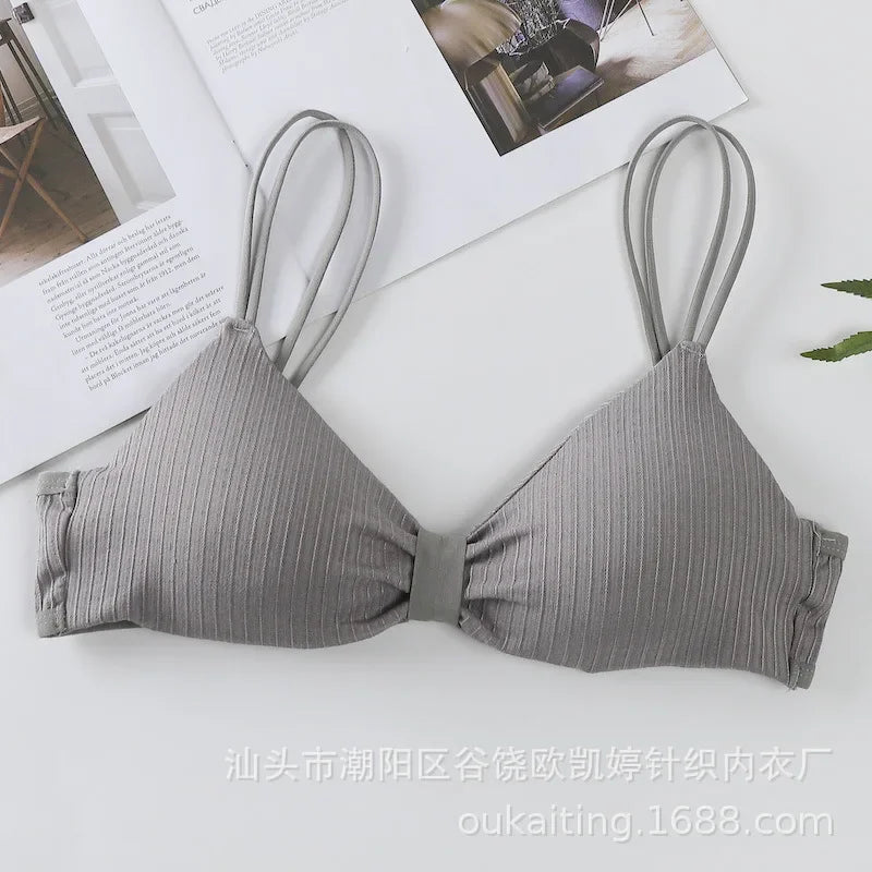 CowLost | product_id-seamless-wire-free-push-up-padded-bra-with-back-buckle-for-women-solid-color |18