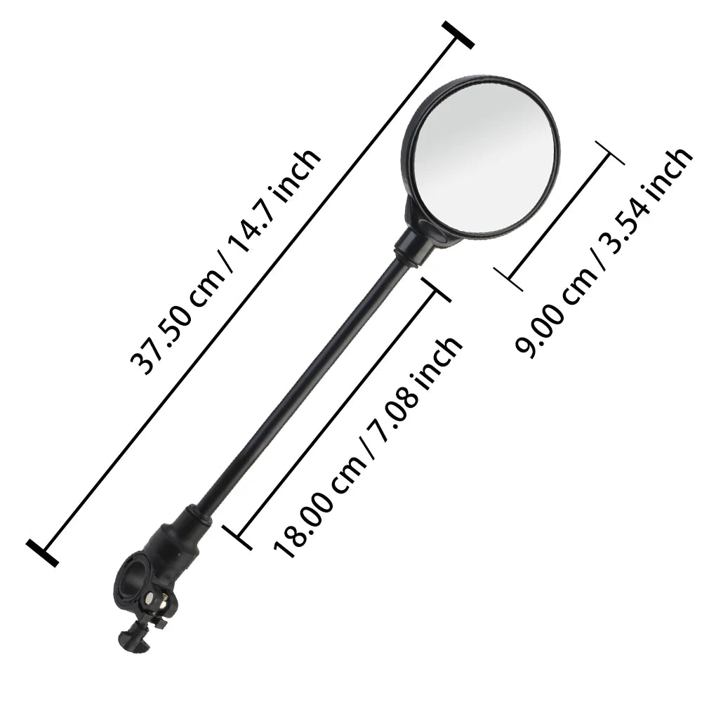 CowLost | product_id-universal-adjustable-rotatable-shockproof-convex-wide-angle-motorcycle-handlebar-rearview-mirror |6